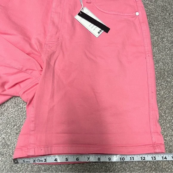 Judy Blue Shorts Women’s 3XL Pink High Waist Tummy Control Denim JB150285 NEW - Picture 4 of 10